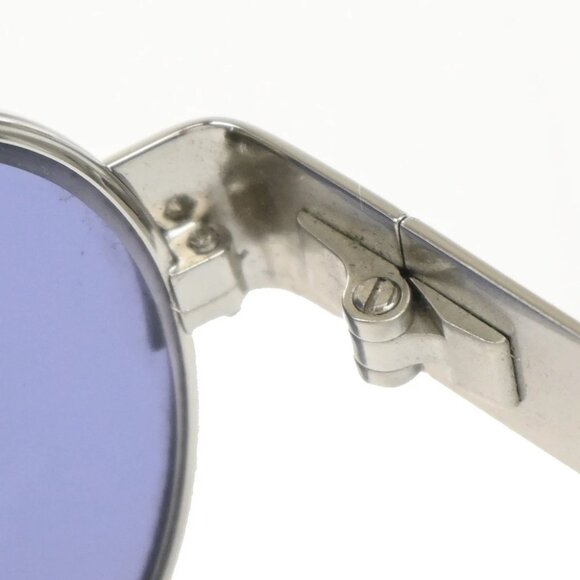 CHANEL CC Logo Sunglasses Eye Wear 06933 Metal Plastic Silver Blue Italy 63RF644 main image 4